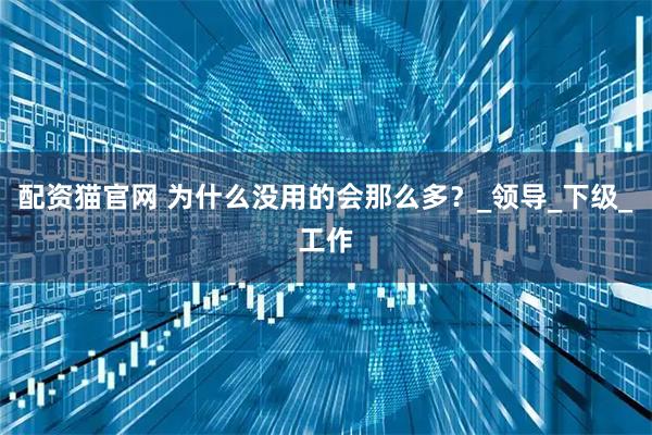 配资猫官网 为什么没用的会那么多？_领导_下级_工作